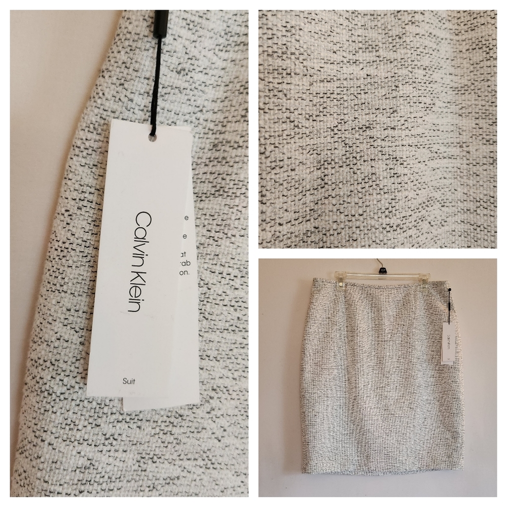 Calvin Klein NWT textured pencil skirt womens size 14
